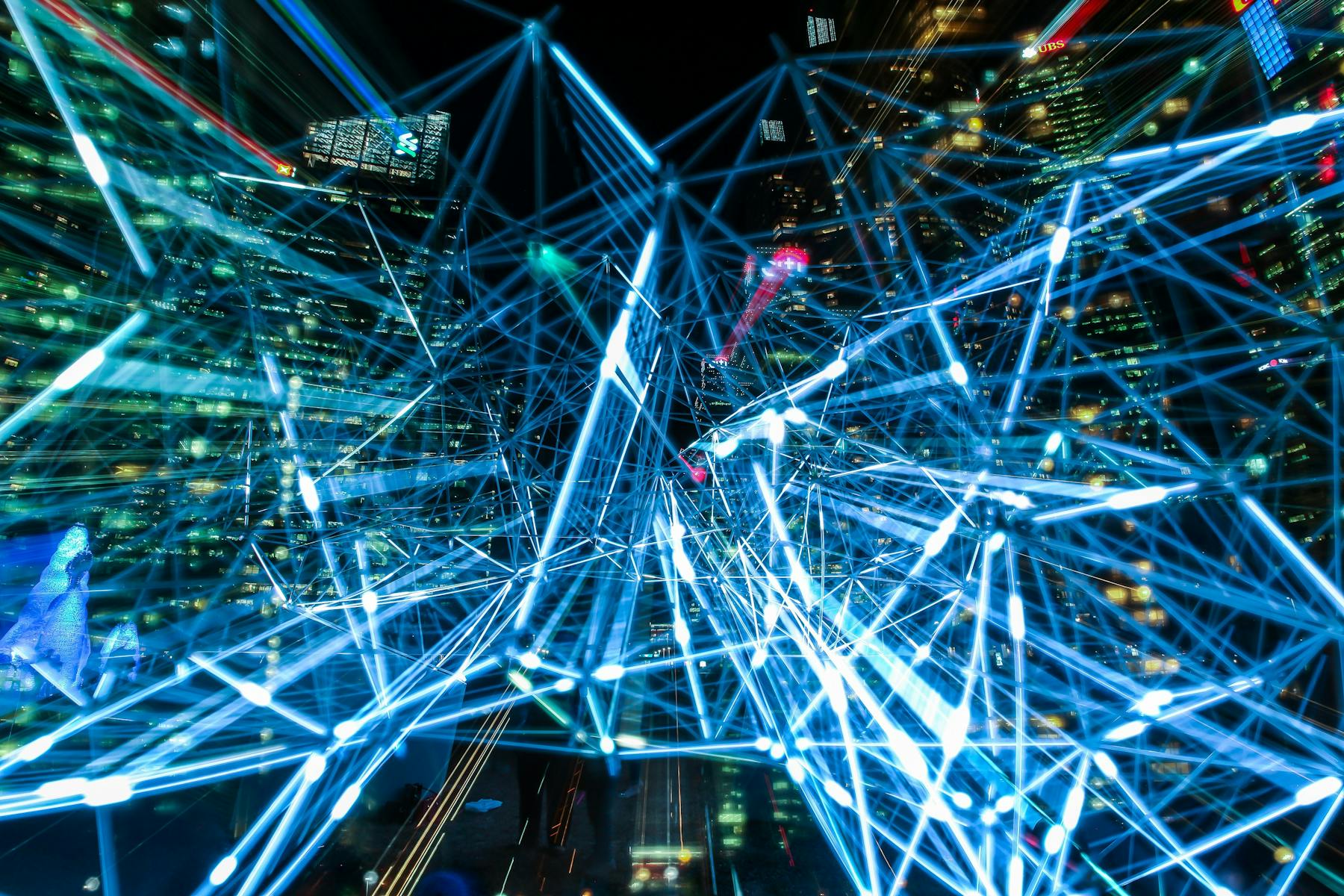 Decorative network background